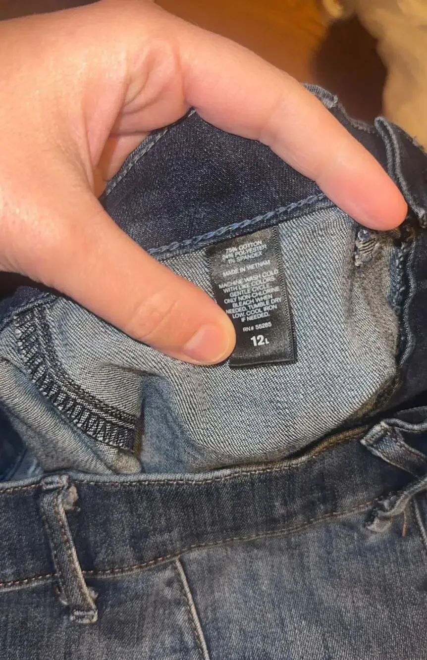 Express High Waisted Mariner Sailor Flare Flare Jeans Size 12L - Picture 4 of 6